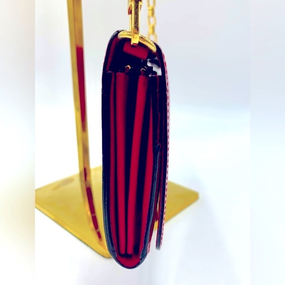 Auth Louis Vuitton Felicie Magenta Vernis Wallet on Chain Pouchette Shoulder Bag - Picture 7 of 15